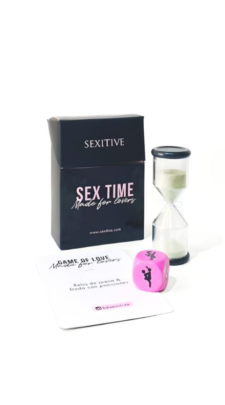 Juego de Dados Posiciones Sensuales + Reloj de Arena Sexitive - Imagen 1