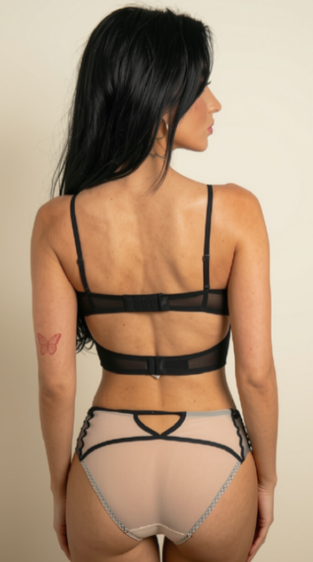 Conjunto de Lenceria Corsé Helene Nude (3)