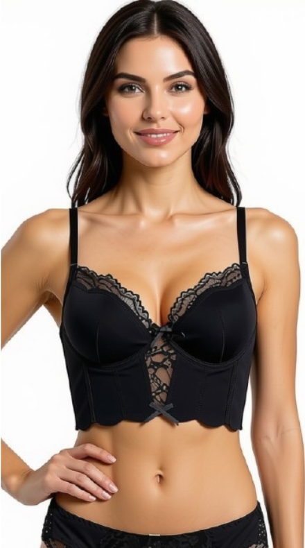 Conjunto de Lenceria Corset Encaje Marie